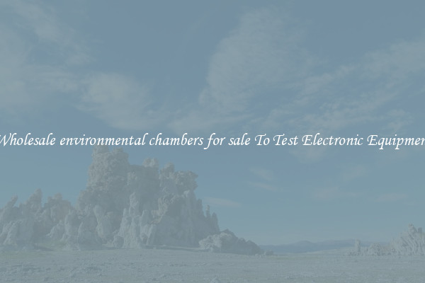 Wholesale environmental chambers for sale To Test Electronic Equipment