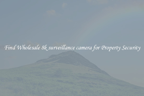 Find Wholesale 8k surveillance camera for Property Security