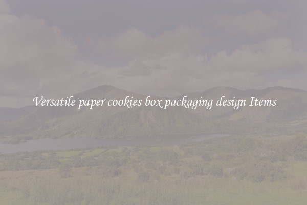 Versatile paper cookies box packaging design Items