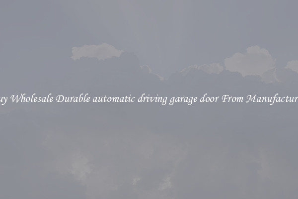 Buy Wholesale Durable automatic driving garage door From Manufacturers