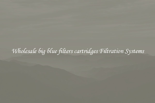 Wholesale big blue filters cartridges Filtration Systems