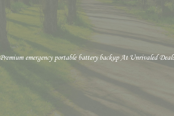 Premium emergency portable battery backup At Unrivaled Deals