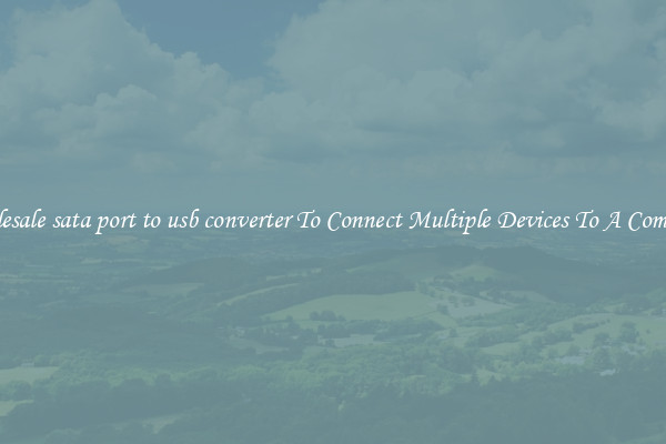 Wholesale sata port to usb converter To Connect Multiple Devices To A Computer